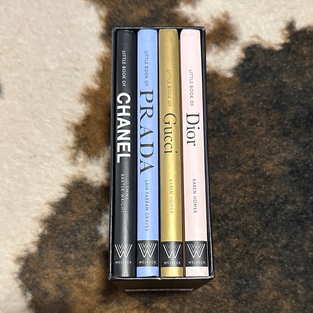 Set of Little Book of Chanel, Prada, Gucci, Dior - Pastel Spine Collection